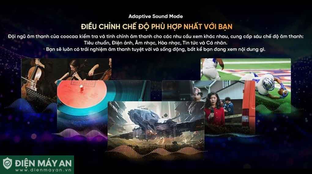 Google Tivi QLED Coocaa AI 4K 65 inch 65Y84